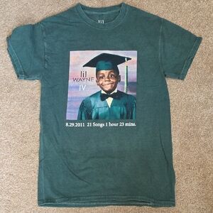 Lil Wayne 'Tha Carter IV' Green Graphic Tee